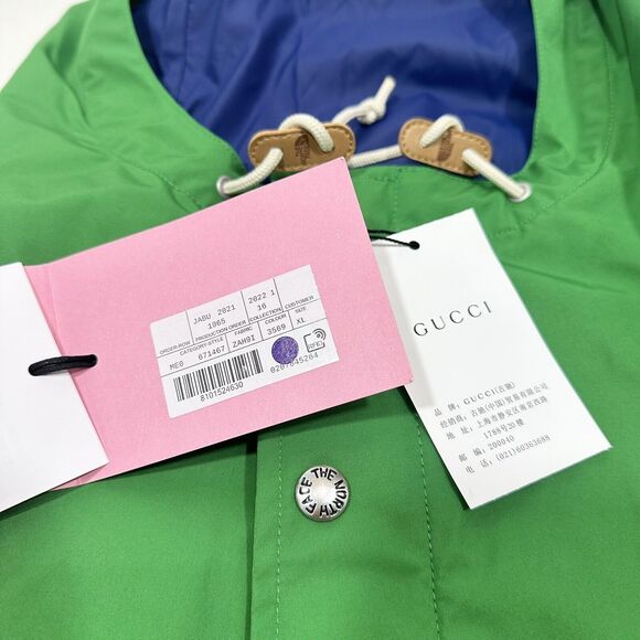 Gucci x The North Face XL Windbreaker Rain Anorak Jacket Color Block NWT - Picture 12 of 14